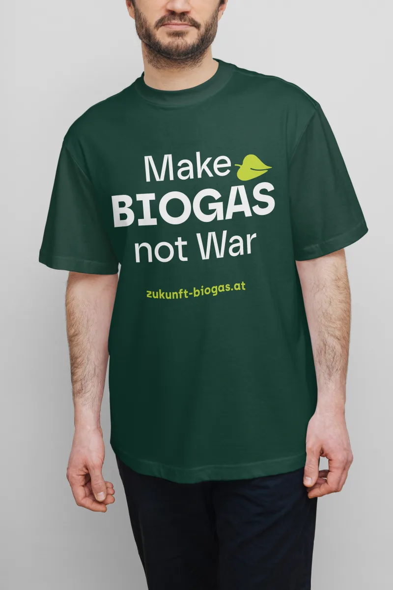 Make BIOGAS not War T-Shirt – Herren