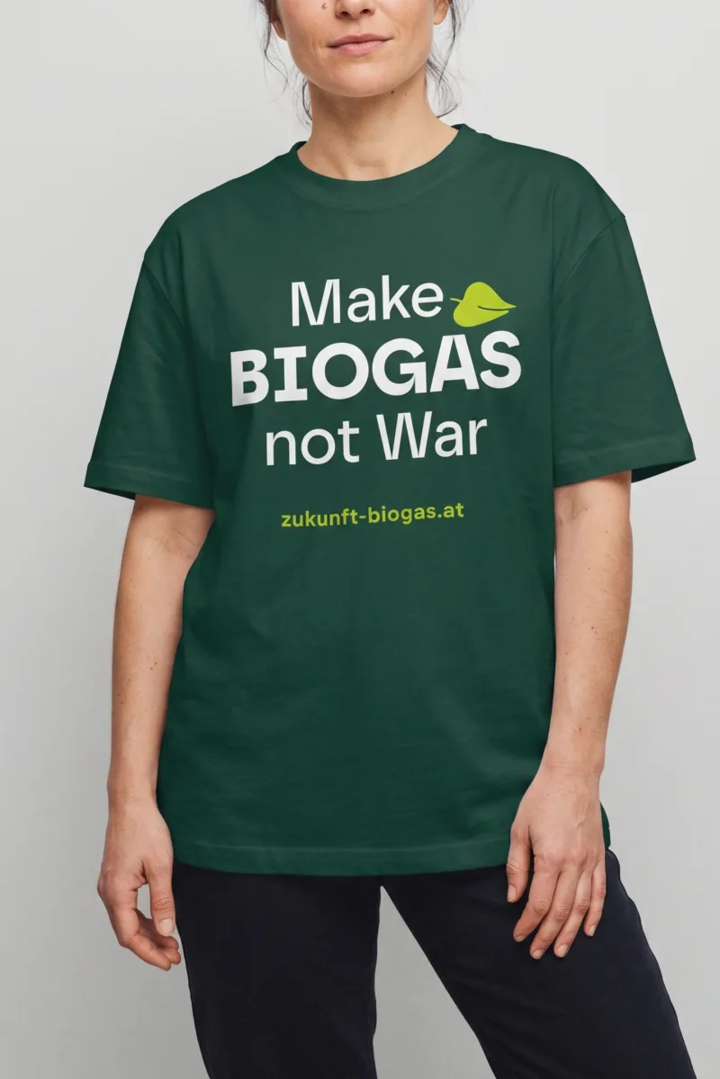 Make BIOGAS not War T-Shirt – Damen